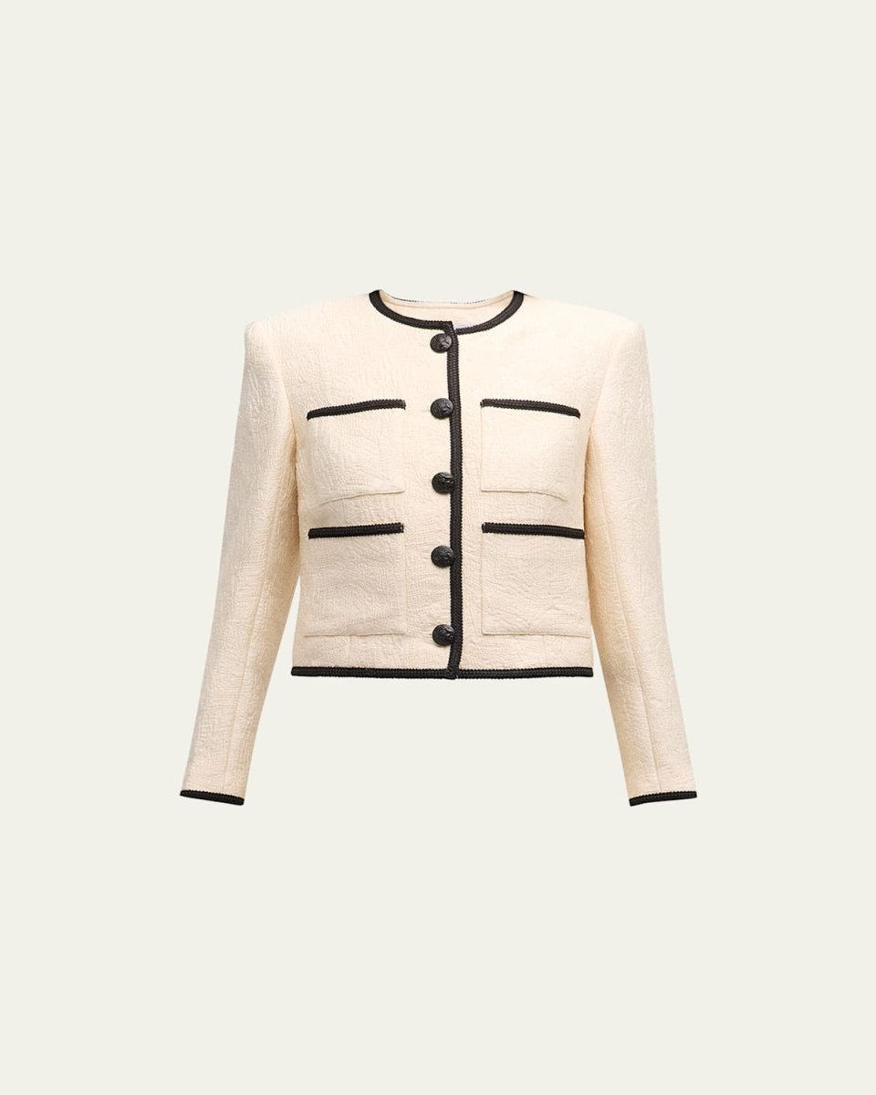 Darla Tailored Jacquard Jacket